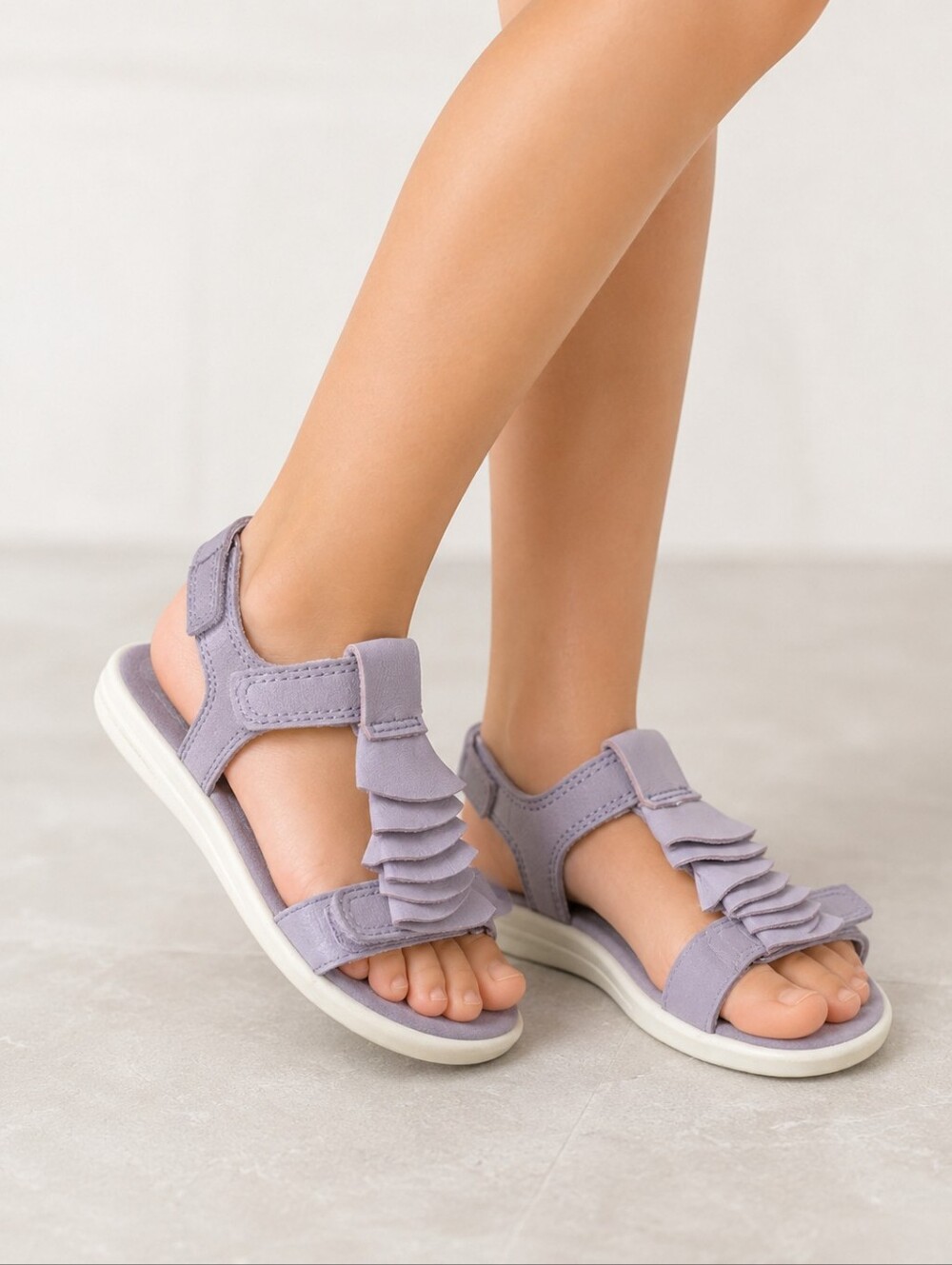 New Ecco Tilda Girls Lavender Sandals Size 30 (13)
